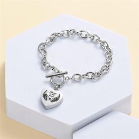 img 2 attached to 🕊️ Heartfelt Remembrance: Imrsanl Cremation Bracelet with Angel Wings - A Lasting Memorial for Loved Ones