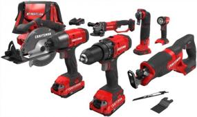 img 4 attached to Maximize Your Power With Craftsman'S 7-Tool Cordless Combo Kit (CMCK700D2AM)