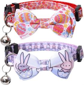 img 4 attached to Lamphyface Easter Collar Breakaway Adjustable Cats best: Collars, Harnesses & Leashes