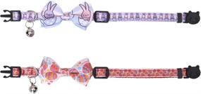 img 1 attached to Lamphyface Easter Collar Breakaway Adjustable Cats best: Collars, Harnesses & Leashes