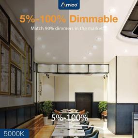 img 2 attached to Amico 6 Pack Dimmable PAR38 LED Bulbs - 5000K Daylight, 1050 LM, Waterproof For Indoor/Outdoor Use - UL Certified