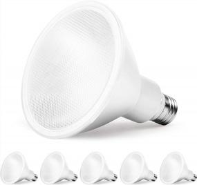 img 4 attached to Amico 6 Pack Dimmable PAR38 LED Bulbs - 5000K Daylight, 1050 LM, Waterproof For Indoor/Outdoor Use - UL Certified