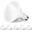 amico 6 pack dimmable par38 led bulbs - 5000k daylight, 1050 lm, waterproof for indoor/outdoor use - ul certified logo