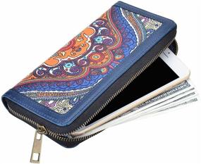 img 1 attached to Womens Wallets Organize Removable Wristlet Women's Handbags & Wallets via Wallets