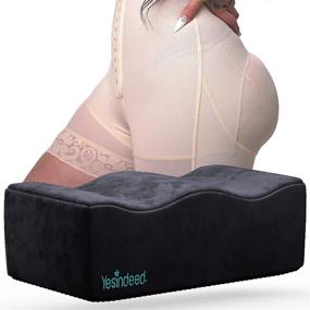 img 4 attached to Dr. Approved Brazilian Butt Lift Pillow For Post Surgery Recovery - YESINDEED BBL Foam Pillow With Firm Support & Cover Bag.