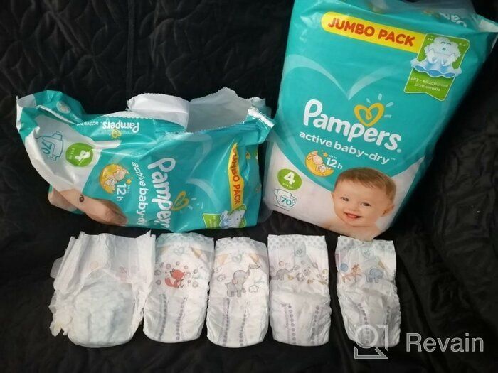 img 1 attached to Pampers Active Baby-Dry 4 diapers, 9-14 kg, 106 pcs. review by Celina Niemyjska ᠌