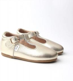 img 1 attached to Leather Toddler Mary Jane Shoes, 15+ Colors, Hard-Sole T-Bar School Shoes For Girls