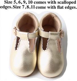img 3 attached to Leather Toddler Mary Jane Shoes, 15+ Colors, Hard-Sole T-Bar School Shoes For Girls