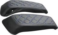 🛵 xfmt motorcycle saddlebag lid covers: upgraded protection for harley davidson fl touring '14-'22 road king street glide road glide electra glide, in sleek black blue логотип