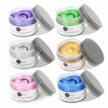6 colors hair coloring wax temporary hair clay pomades 4.23 oz- purple green gray gold pink blue hair dye - natural hair dye material disposable hair styling clay ash for cosplay,halloween,party logo