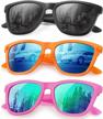 kaliyadi polarized sunglasses for women and men, uv protection, classic rectangle style, fashionable sun glasses logo
