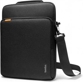 img 4 attached to Tomtoc 14-Inch Laptop Shoulder Bag For New MacBook Pro M2/M1 Pro/Max A2779 A2442 2023-2021, 360 Protective Water-Resistant Case With Accessory Sleeve And Handle, Cordura Fabric