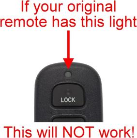 img 1 attached to 🚗 Affordable Replacement Key Fob Car Remote for Toyota Avalon HYQ12BBX, HYQ12BAN - Discounted Prices!