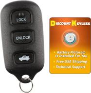 🚗 affordable replacement key fob car remote for toyota avalon hyq12bbx, hyq12ban - discounted prices! логотип