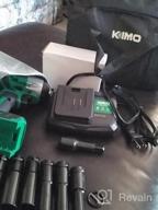 img 1 attached to KIMO 20V Cordless Impact Wrench Kit - 1/2" High Torque, 3000 In-Lbs & RPM, Battery Driver With Fast Charger LED Light 7 Sockets review by Ken Lawson