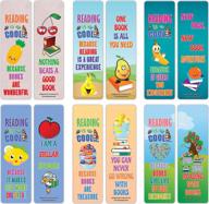 creanoso fruits reading — классные развивающие закладки для детей в упаковке, 60 шт. — качественные подарочные жетоны для мальчиков, девочек, подростков и юных книжных червей логотип