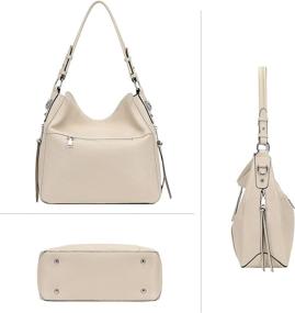 img 2 attached to 👜 Стильные черные сумочки и кошельки для женщин от Hobo Bags - плечевые ремни O171E