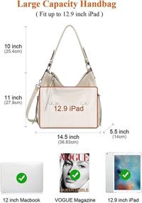 img 1 attached to 👜 Стильные черные сумочки и кошельки для женщин от Hobo Bags - плечевые ремни O171E