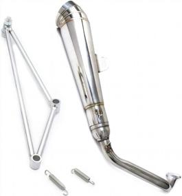 img 2 attached to GIDIBII Stainless Steel Exhaust Muffler System For GY6 125Cc/150Cc Scooters, Zoomer & Honda Ruckus 2002-2015
