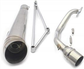 img 1 attached to GIDIBII Stainless Steel Exhaust Muffler System For GY6 125Cc/150Cc Scooters, Zoomer & Honda Ruckus 2002-2015
