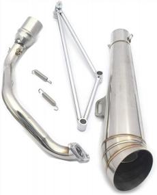 img 3 attached to GIDIBII Stainless Steel Exhaust Muffler System For GY6 125Cc/150Cc Scooters, Zoomer & Honda Ruckus 2002-2015