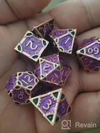img 1 attached to 7PCS Metal DND Dice Set, Polyhedral Dungeons And Dragons Dice For Role Playing Games (Ancient Bronze) review by Don Devine