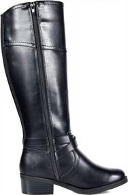 img 2 attached to Women'S Knee High Riding Boots In Jordan Black By TOETOS - Size 8 M US, Fashionable And Stylish