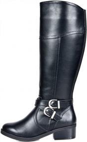 img 3 attached to Women'S Knee High Riding Boots In Jordan Black By TOETOS - Size 8 M US, Fashionable And Stylish