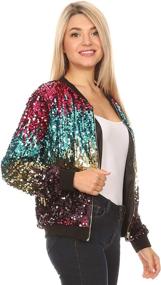 img 1 attached to Anna Kaci Womens Sequin Sleeve Jacket Women's Clothing ~ Coats, Jackets & Vests