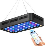 🐠 advanced smart-app controlled 165w aquarium light: dimmable full spectrum led coral reef light for saltwater and freshwater fish tank setup logo