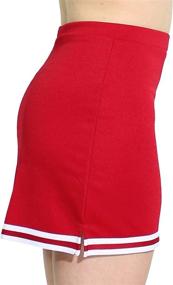img 3 attached to Женская форма юбки трапециевидной формы для черлидинга от Danzcue.