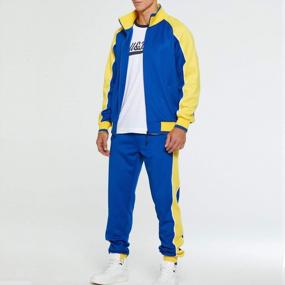 img 3 attached to TOLOER Men'S Full Zip Activewear Tracksuit - Stay Warm And Stylish During Sports Or Casual Activities