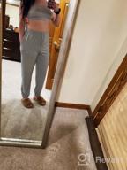 img 1 attached to 2-Piece Women'S Tracksuit Set With Bra Top And Sweatpants By Fixmatti review by Jeff Strutz