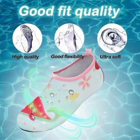 img 2 attached to 🏖️ Beach Non-Slip Barefoot Toddler Girls' Shoes and Athletic Footwear by Kkomforme