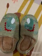 img 1 attached to Dinosaur Non-Slip Boys Slippers- LÄTT LIV Shoes review by Fernando Marshall