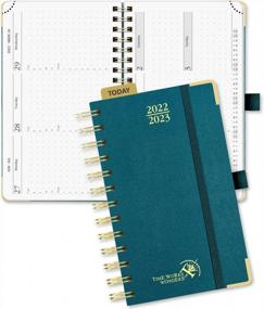 img 4 attached to POPRUN Academic Planner 2022-2023: Hardcover Purse Size, Hourly Schedule & Vertical Weekly Layout - Green