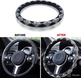 img 2 attached to Naseya Bling Steering Wheel Covers For Women Interior Accessories best in Steering Wheels & Accessories