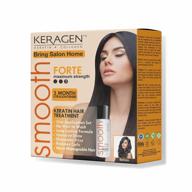 get smooth, straight hair with keragen's brazilian keratin home kit: includes forte treatment, clarifying shampoo & aftercare samples! logo