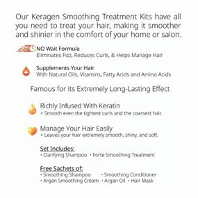 img 2 attached to Get Smooth, Straight Hair With Keragen'S Brazilian Keratin Home Kit: Includes Forte Treatment, Clarifying Shampoo & Aftercare Samples!