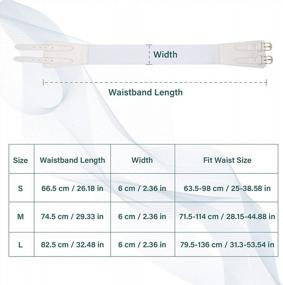 img 2 attached to Винтажный эластичный женский поясной ремень - эластичный пояс Cinch идеально подходит для платьев