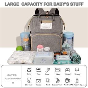 img 2 attached to Backpack Changing Portable Waterproof Capacity Diapering