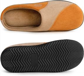 img 2 attached to Men'S Memory Foam Slipper With Baseball Stitch Design By RockDove