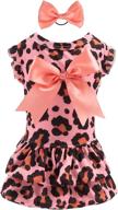 cutebone dog dress puppy skirt cat outfit: stylish pet clothes for small dogs, ideal girl costume & birthday gift логотип