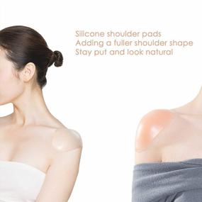 img 2 attached to 1 Pairs Silicone Shoulder Pads - Soft, Reusable & Invisible For Enhanced Comfort