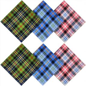 img 3 attached to 🧣 Men's Cotton Handkerchief Set - Zenssia Men's Accessories for Stylish Handkerchiefs