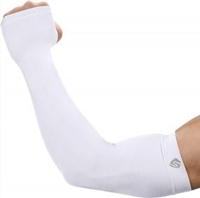 img 4 attached to Shield Your Arms From UV Rays With SHINYMOD Compression Arm Sleeves For Men And Women