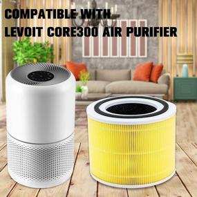 img 3 attached to Refresh Your Air With Core 300 Pet Care Replacement Filter For LEVOIT Purifier - 3-In-1 HEPA Filter, Part # Core 300-RF-PA