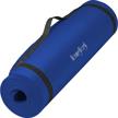 hemingweigh extra thick yoga mat for women and men with strap, 72x23 in large non-slip exercise mat for home workout outdoor training pilates stretching, fitness pad cushions knees and back, 1/2 inch logo