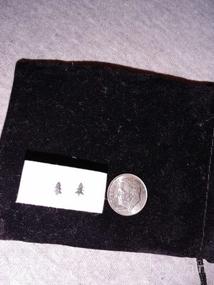 img 5 attached to 🌲 Boma Jewelry Sterling Silver Pine Tree Stud Earrings - Evergreen Design