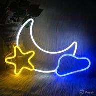 🌙 mystical moon and star neon sign: invoking aesthetic night glow for cute bedroom décor, kids' & teens' delightful gift логотип